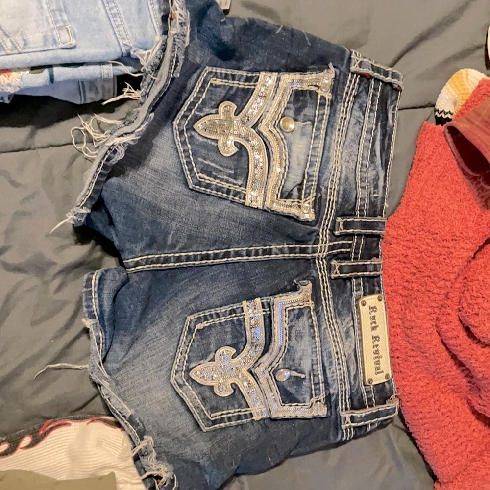 Rock revival Jean shorts